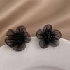 Flower Earrings Sweet Pearl Flower Earrings Petal Simple All-Match Earrings Lace Earrings