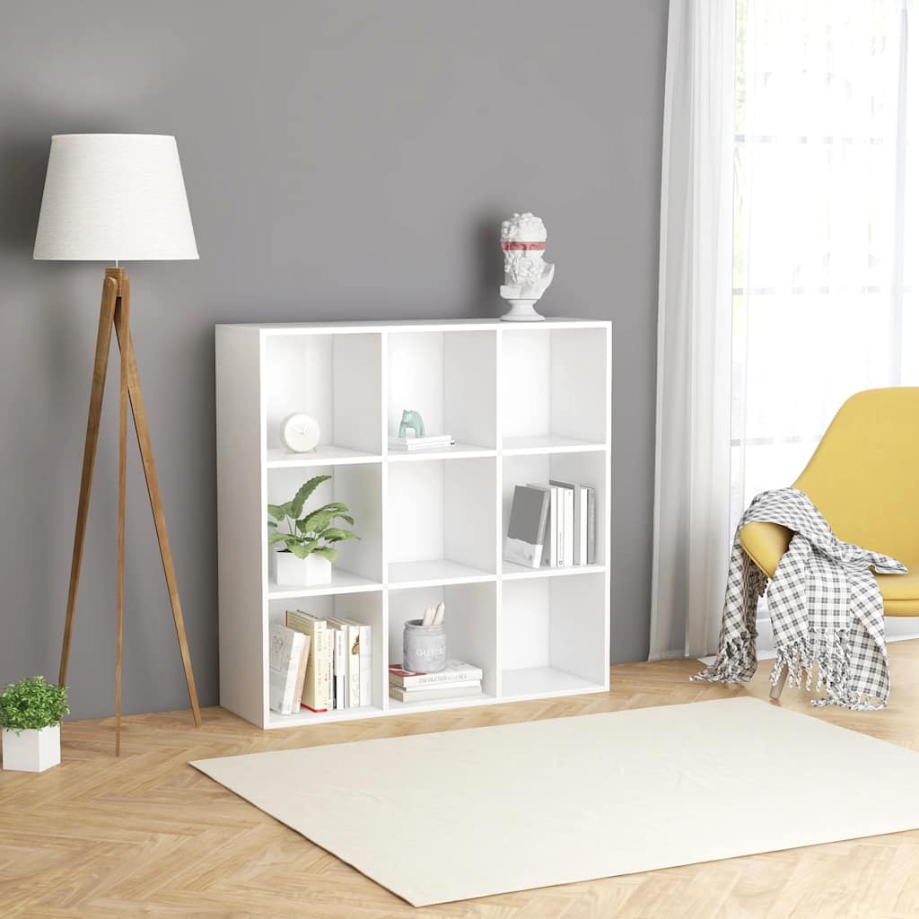 vidaXL Bücherregal Weiß 98x29x97,5 cm Holzwerkstoff anti-blitz weiße