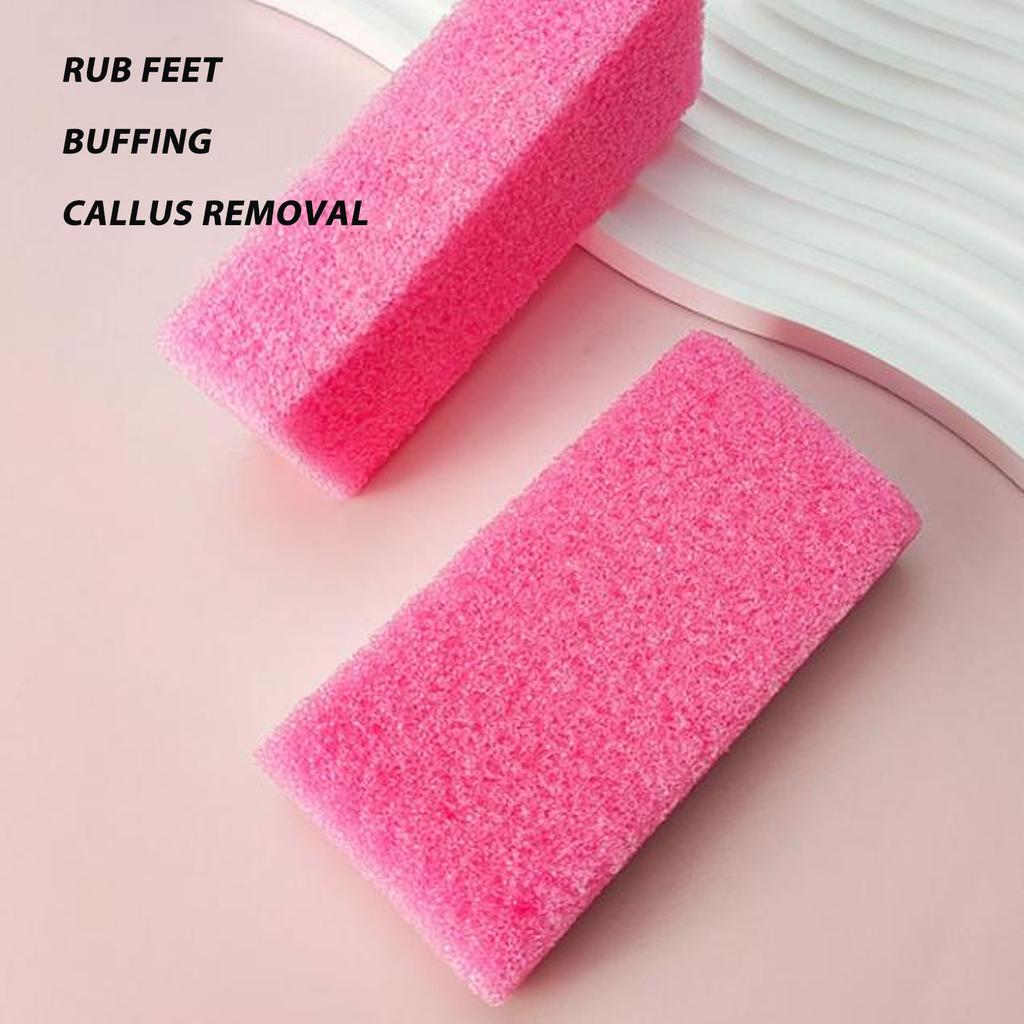 6pcs Pumice Stone Removing Hard Skin Callus PU Foam Exfoliation Pedicure Scrubber Pumice Stone Pink Green
