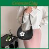Stylish Crescent Pu Shoulder Bag For Women Chic Street Fashion Trendy Purse