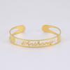 Personalized Name Bracelet for Women Men Custom Jewelry Stainless Steel Customized Bangle Gold Color Arabic Name Birthday Gifts