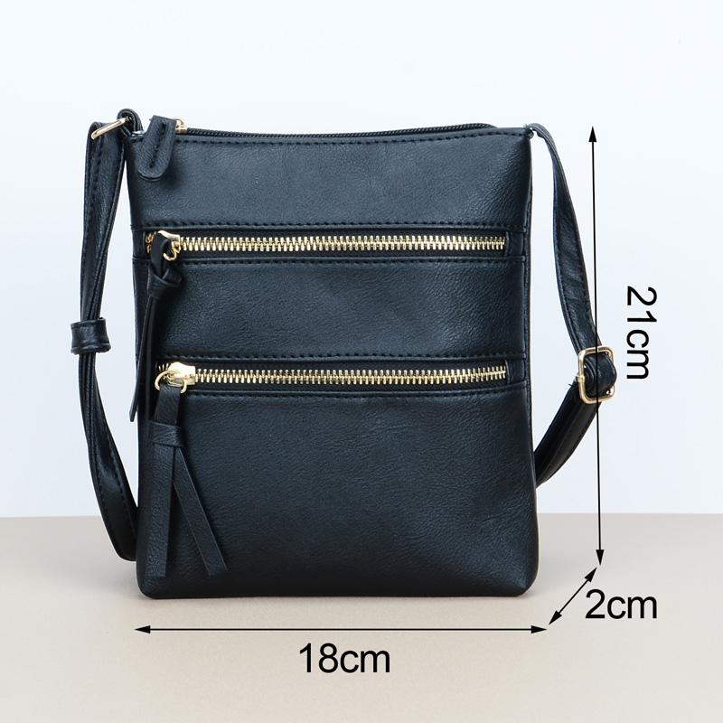 Casual Solid Crossbody Bags For Women Pu Leather Fashi Flap Shoulder Bag Designer Handbags And Purses