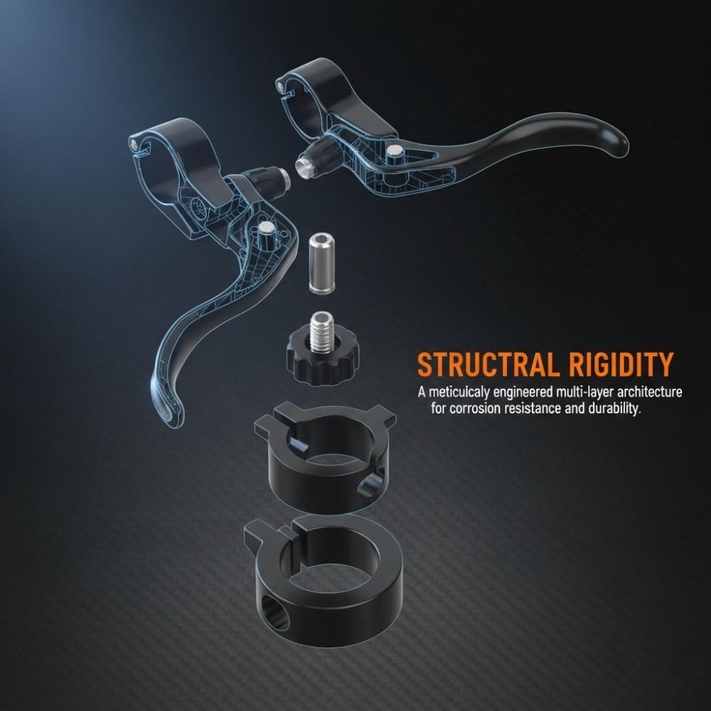 1 Pair Ergonomic Bike Brake Lever 22.2/31.8mm Diameter Bike Brake Level Handles  Bike Maintenance