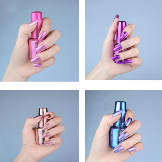 20ml Gel Nail Polish Quick Drying Long Lasting Varnish Metallic Mirror Effect Manicure Art for Salon