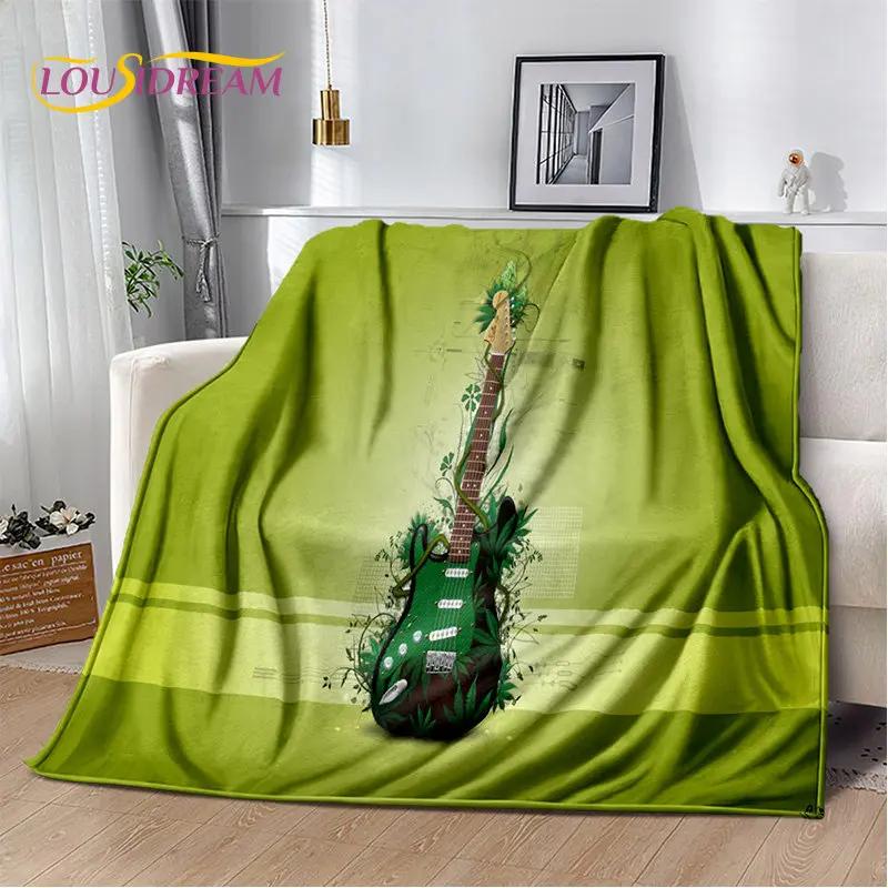 Classical Guitar Electric Guitar Soft Plush Blanket,Flannel Blanket Throw Blanket for Living Room Bedroom Bed Sofa Picnic Cover