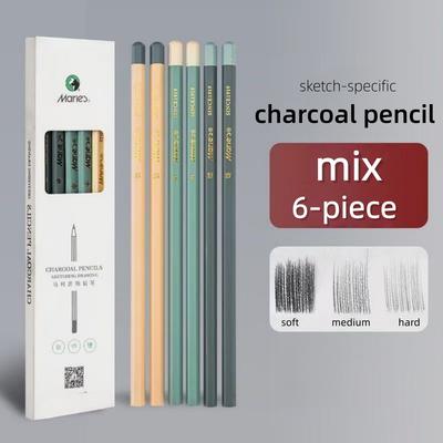 Special Charcoal Pencil, Drawing Pen, Sketching Charcoal Pencil, Soft and Hard Pencil, Sketching and Drawing