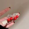 Japanese and Korean Design Sense Fashion Cute Fruit Earrings Female Creative Girl Heart Sweet Cool Stud Earrings Versatile Personality Trendy Earrings