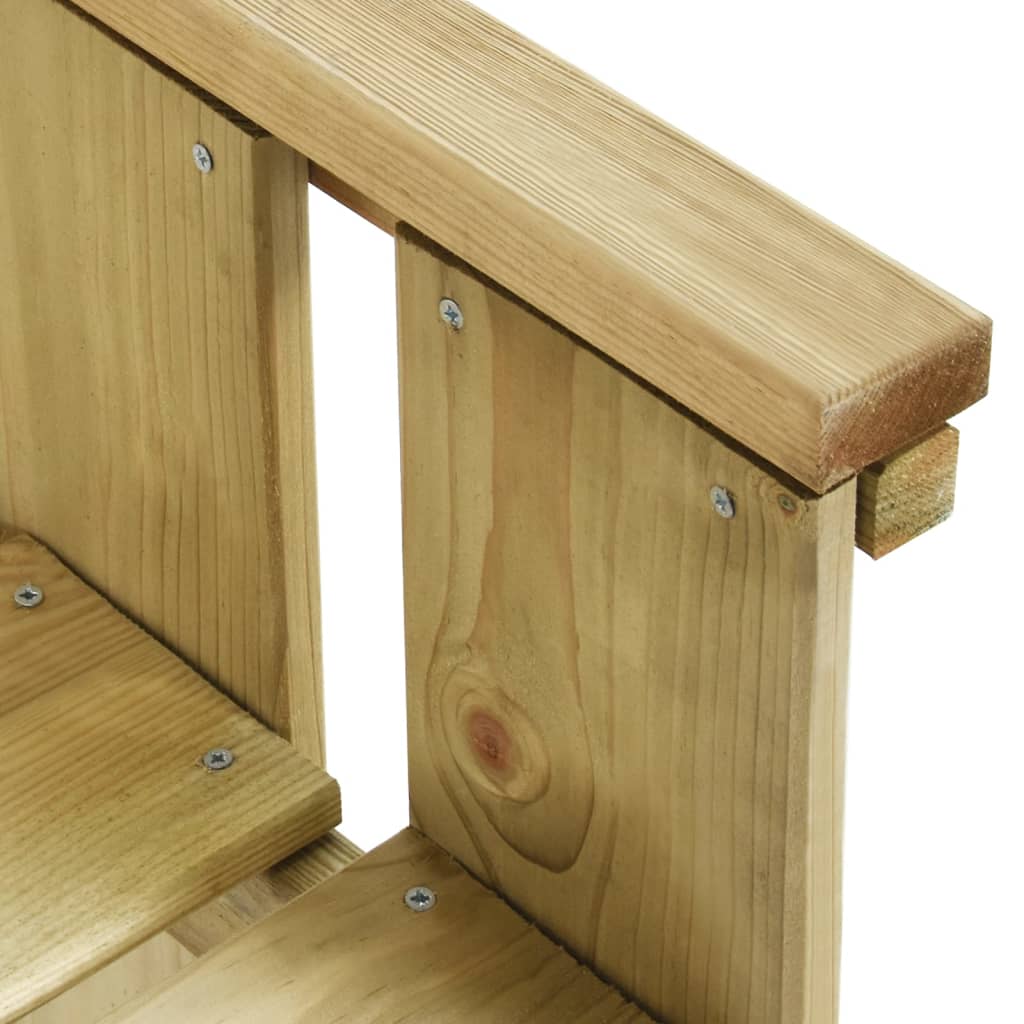Garden Bench 121 cm Impregnated Pine Wood