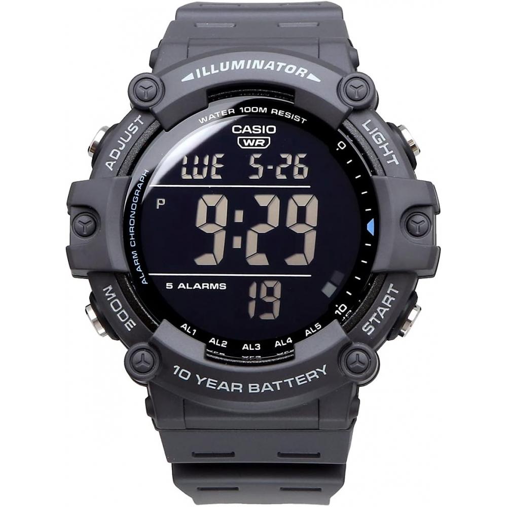 CaSio Standard Digital Watch Men S Dark Gray Ae 1500wh 8bv