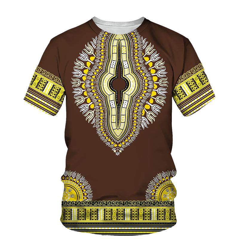 Nation Clothing Kids Retro Round Neck T-Shirt 3D Printing Casual Street Fashion Trend Summer Boys Girl Tops Tees