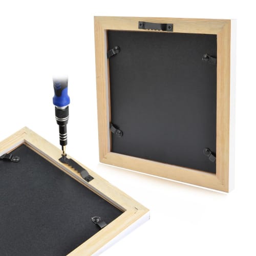 TIMESETL 100Pcs Wall Hooks, Picture Frame Hanging Hardware, Teeth Hangers, Hooks for Frames, Photos, and Paintings, Hanging Hardware for Framing, with