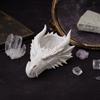 3D Printed Dragon Head Storage Tray 4.17" X 1.89" Desktop Jewelry Organizer Gothic