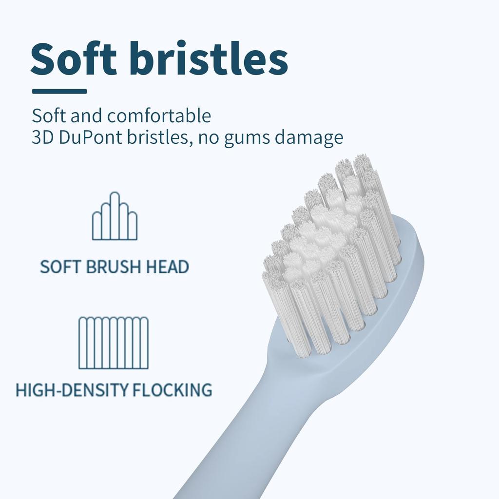 Electric Toothbrush for Adults Soft and Comfortable 3D DuPont Bristles 5 Smart Modes Portable IPX7 Waterproof Intelligent