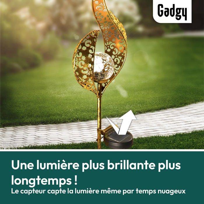 Lampe Solaire - Gadgy - Flamme - Ensemble De 2 - Étanche - Énergie Solaire