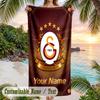 Beach Towel Galatasaray FC Print Custom Name Text Soft Towel for Swimming Pool