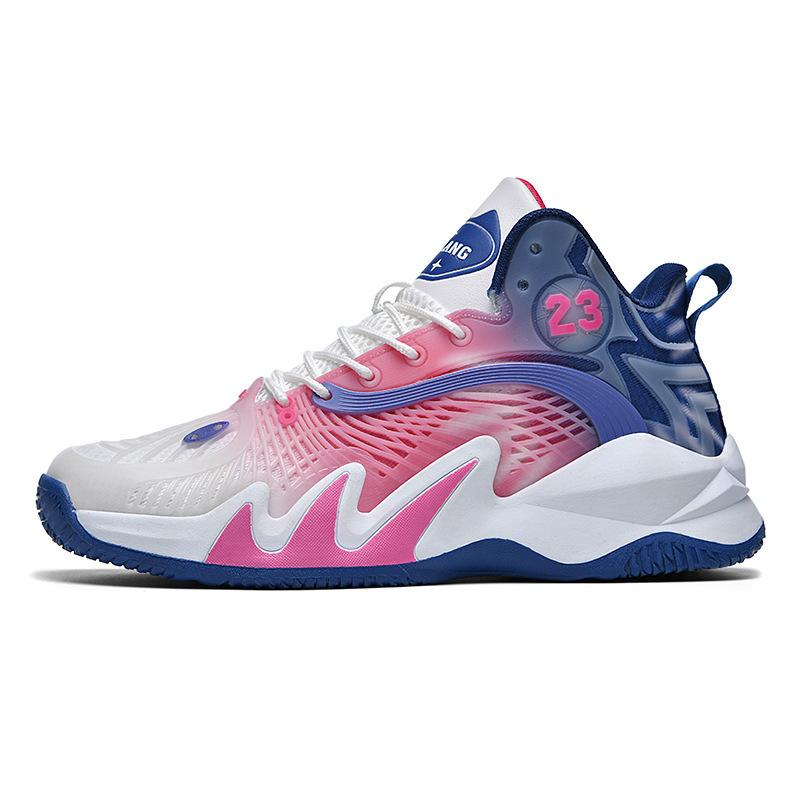 

Spring and Autumn Youth Sneakers High School Students Leisure Shock Absorption Actual Combat Tide Shoes Basketball Men s Shoes Sports High Top 36