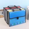 Large Plastic Data Document Bag Pocket Storage Capacity Waterproof File Transparent Folder Press Button Office Supplies