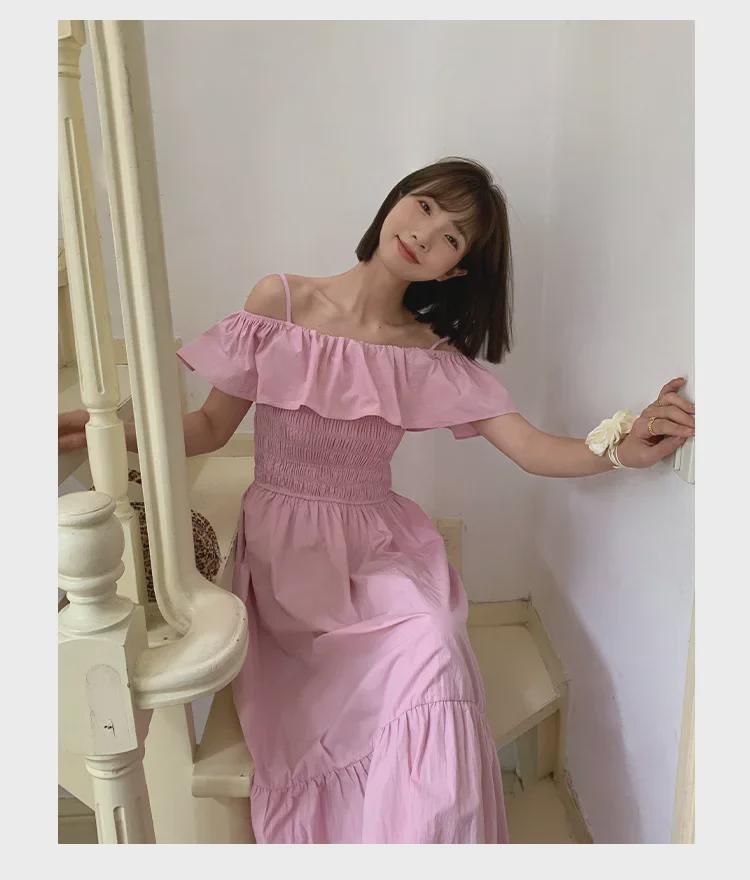 2024 Summer French-Inspired Ruffled Sling Dress S1136: Elegant Beauty