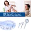 Goniometer Joint Range Of Motion Protractor, 6 Pcs/set Angle Ruler Plastic