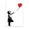 Banksy Graffiti Art Canvas Painting Red Balloon Girl Painting Black White Wall Art Poster Nordic Living Room Home Decor