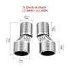 Uprgades Steel Plumbing Adapters Metal Offset Connector Threaded Pipe Adapter Wall Mounted Adapter set for Wall Mounts