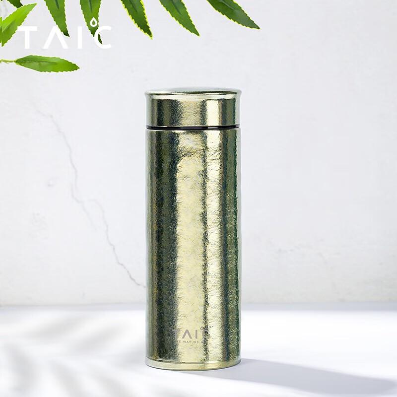 TAIC Pure Titanium Insulated Water Bottle with Tea Infuser