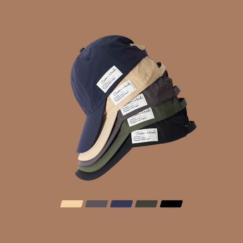 Peaked cap women's retro enlarged and deepened face small tooling baseball cap men's quick-drying sun hat outdoor sports