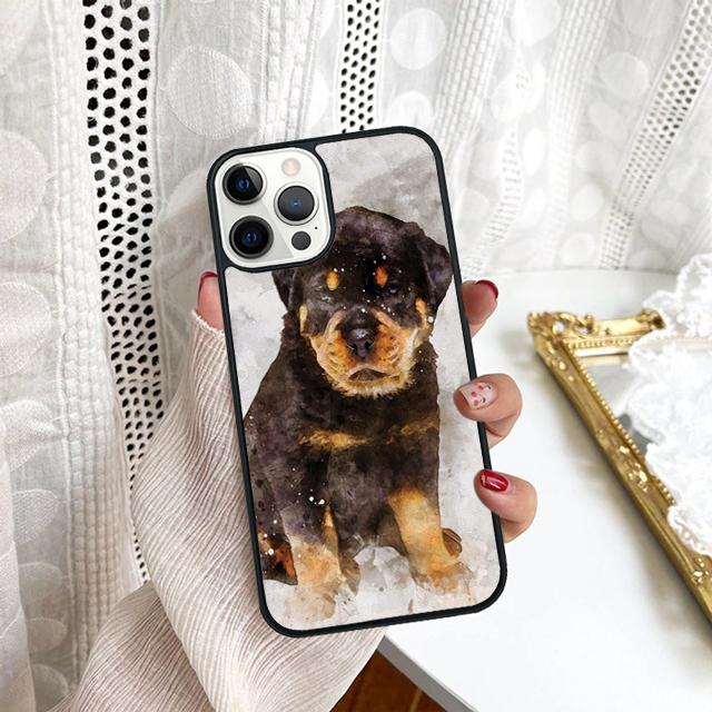 Rottweiler Dog Phone Case For Samsung Galaxy S10 S22 S23 S24 Note 10 20 Lite S20 Plus S21 Ultra Back Cover