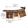 Tool Belt Pouch Utility Waist Bag Gift with Multi Pockets Adjustable for Family Handyman Hiking