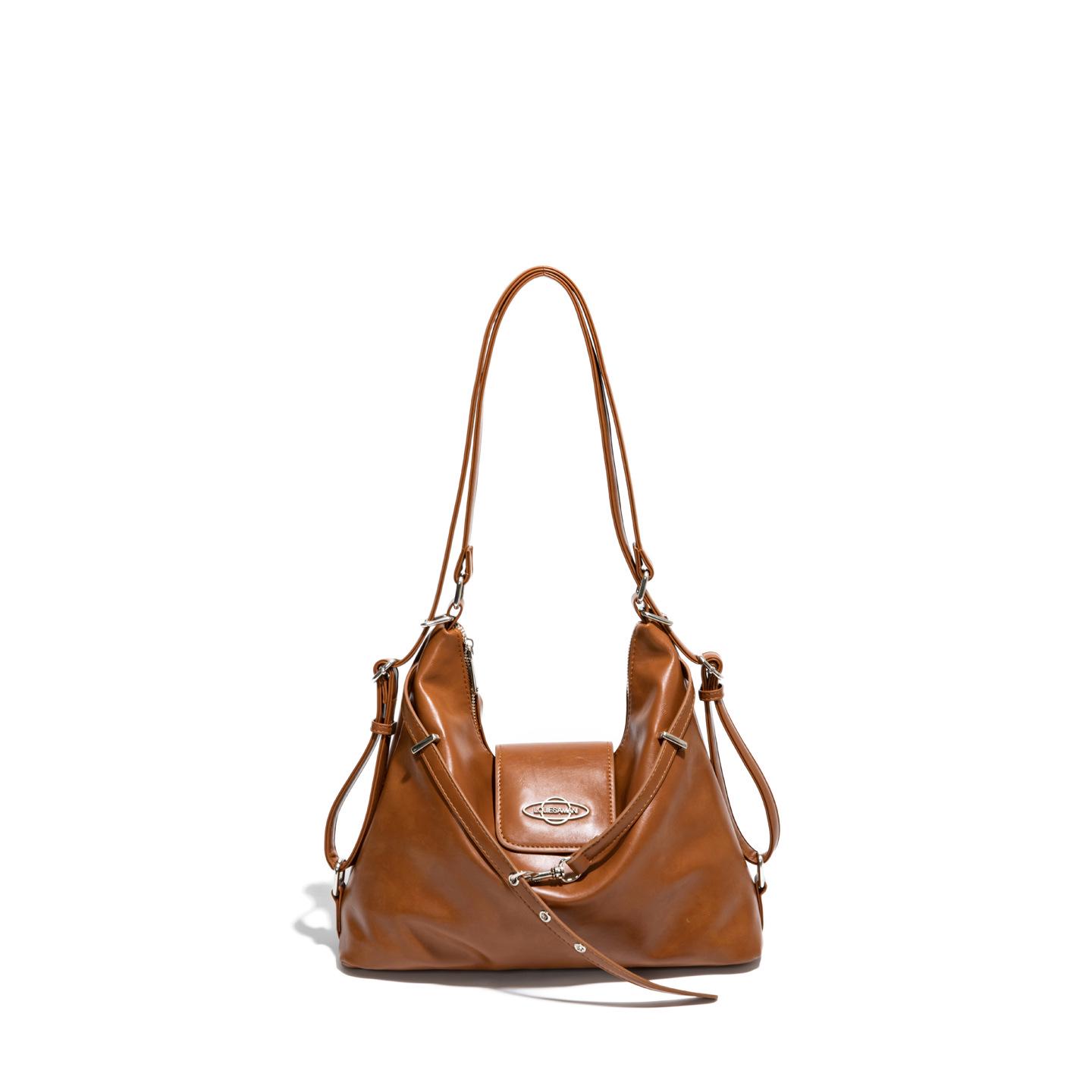 

Women s Crossbody Tote - Large Capacity, Multi-Functional Autumn/Winter Casual Commuter Bag темно-коричневого