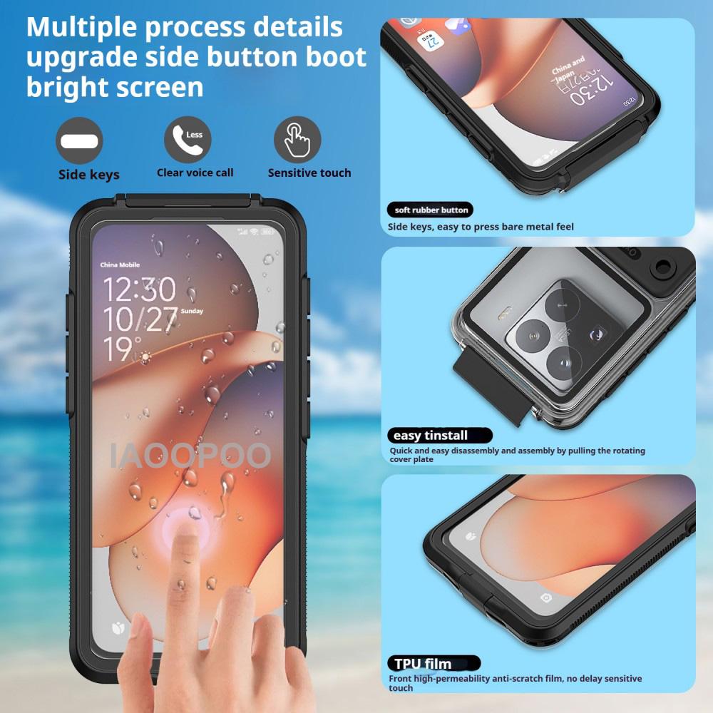 Custodia Subacquea Impermeabile per Samsung Galaxy A56 A55 A36 A35 A26 A25 A16 A06 M56 M55 M35 M06 con Pulsante Telefonico 5