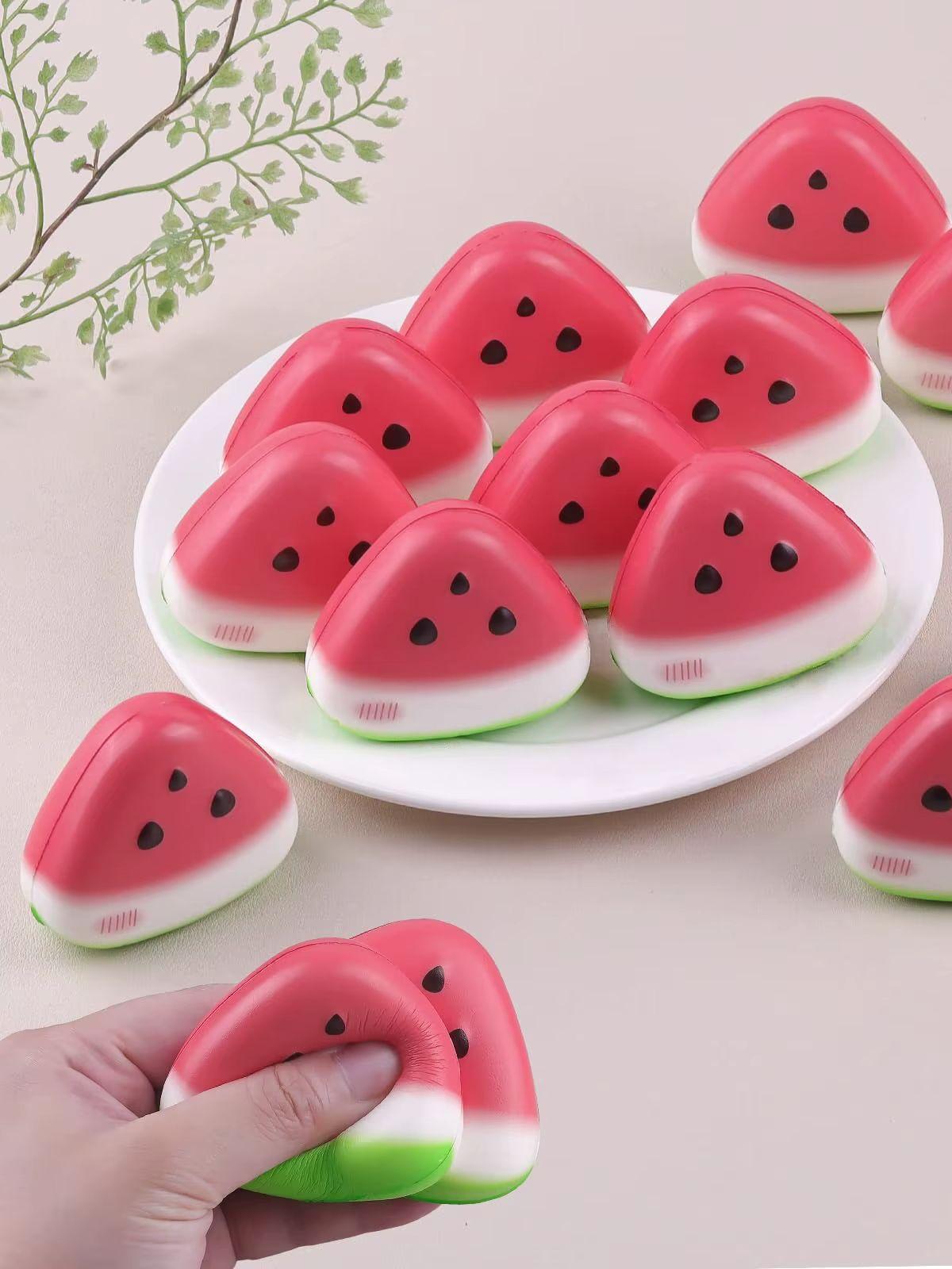 

12 Pcs Gentle Rising Watermelon Squishies, Small Foam Food Press , Cute Stress Ease For Party Favors For Kids