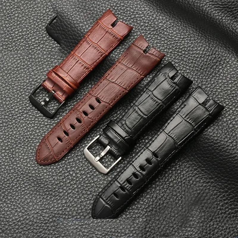 26mm Deri saat kayışı Roger Dubuis İçin EXCALIBUR serisi saat kayışı 42mm kadran RDDBEX0405 Çelik toka Erkek Aksesuarları
