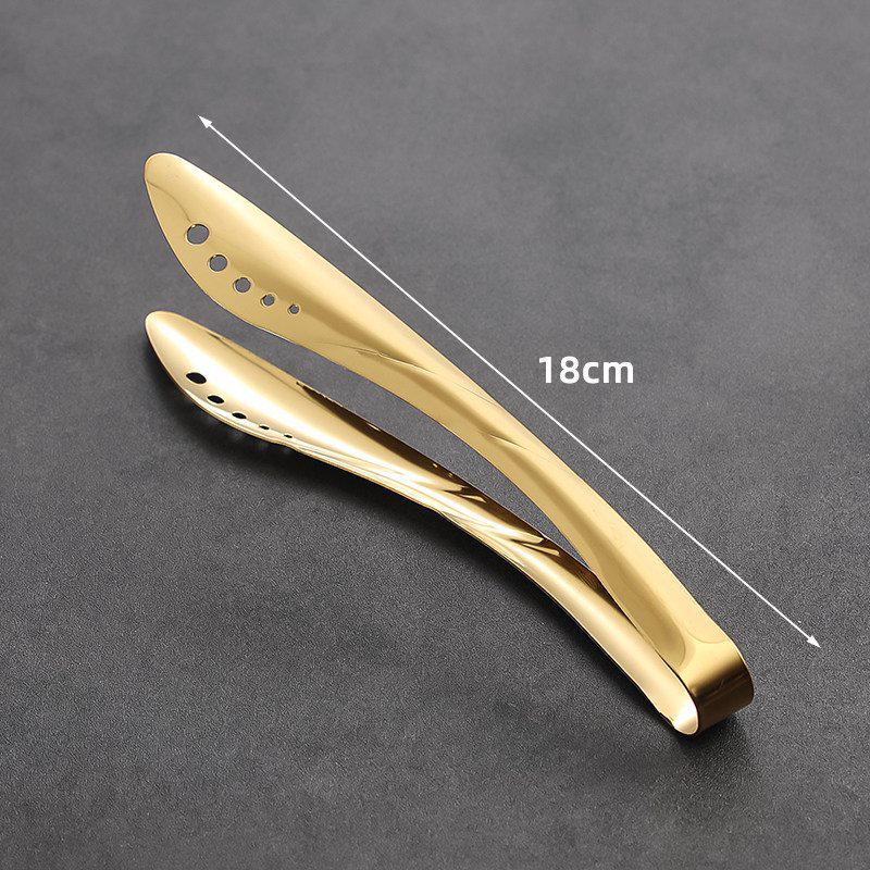 Korean Style Stainless Steel BBQ and Cooking Tongs for Grilling, Buffets, Hot Pot, and Dessert.