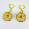 Elegant Gold Thread Crystal Drop Earrings - Versatile, Trendy, and Stylish