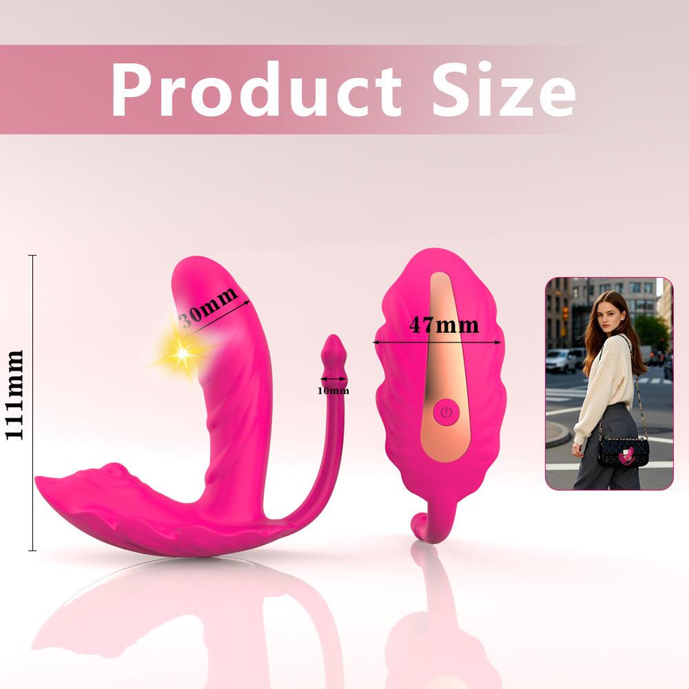 Wearable Panties Dildo Vibrator 3 in 1 Bluetooth APP Dual Motor Stimulate G spot Anal Massager Sex Toys for Women Couple Adult