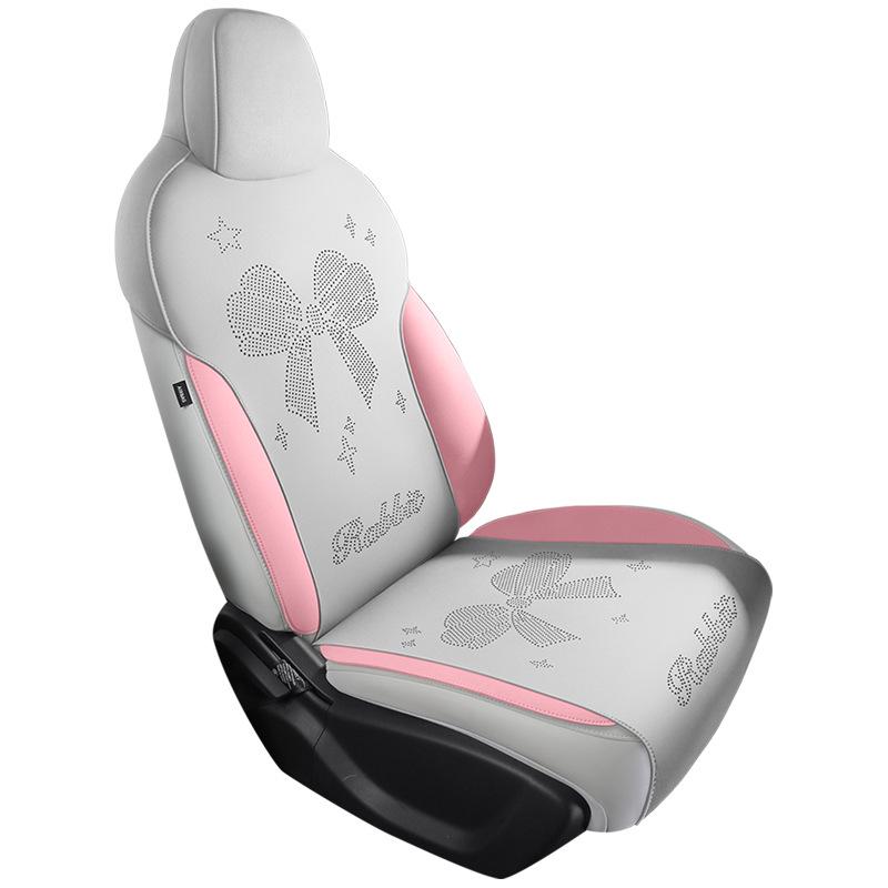 Geely Xingyuan All-Season Suede Ventilated Half-Wrap Seat Cushion Cover