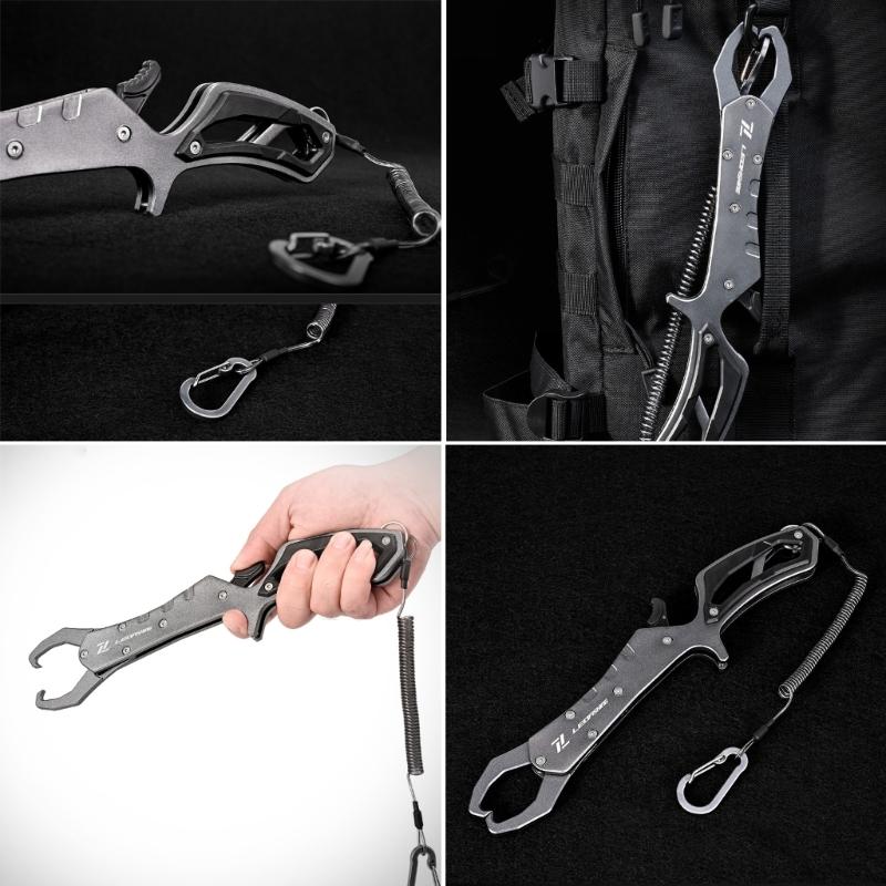 Lightweight Fish Lip Grabber Aluminum Alloy Fish Control Floating Fish Lip Grabber Fishing Tool Tackle for Fisherman