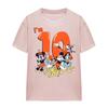 Mickey Mouse & Friends Womens/Ladies Vintage Group 10th Birthday T-Shirt