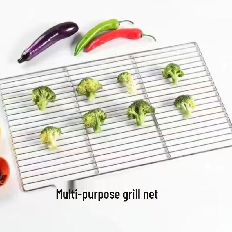 ZISIZ Portable Foldable Stainless Steel BBQ Grill Net