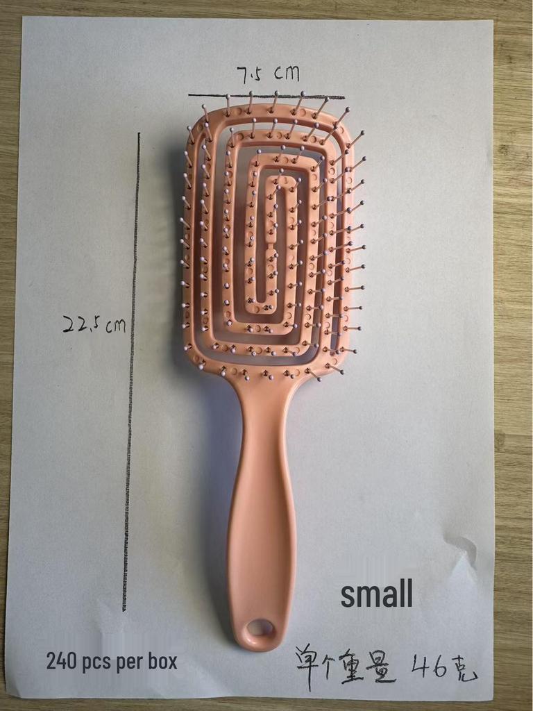 Fluffy Styling Skeleton Massage Comb for Women - Air Cushion KT Hairdressing Comb