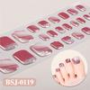 3D Waterproof Semi Cured UV Gel Toe Stickers for Nail Art-Luxurious Style Easy Apply