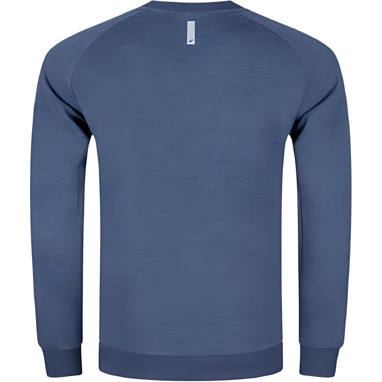 Asics Mens Reflective Night Vision Moisture-Wicking Quick-Dry Pullover Crewneck Sweatshirt Men Sweatshirt Deep-Blue 2031E859-400