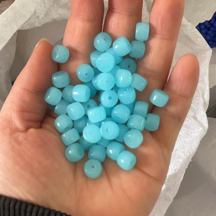 Multi-Color 6x8mm Glass Barrel Beads for Jewelry Making