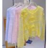 Women's Soft Knit 3D Floral Sweater - Gentle, High-End Style for Autumn/Winter