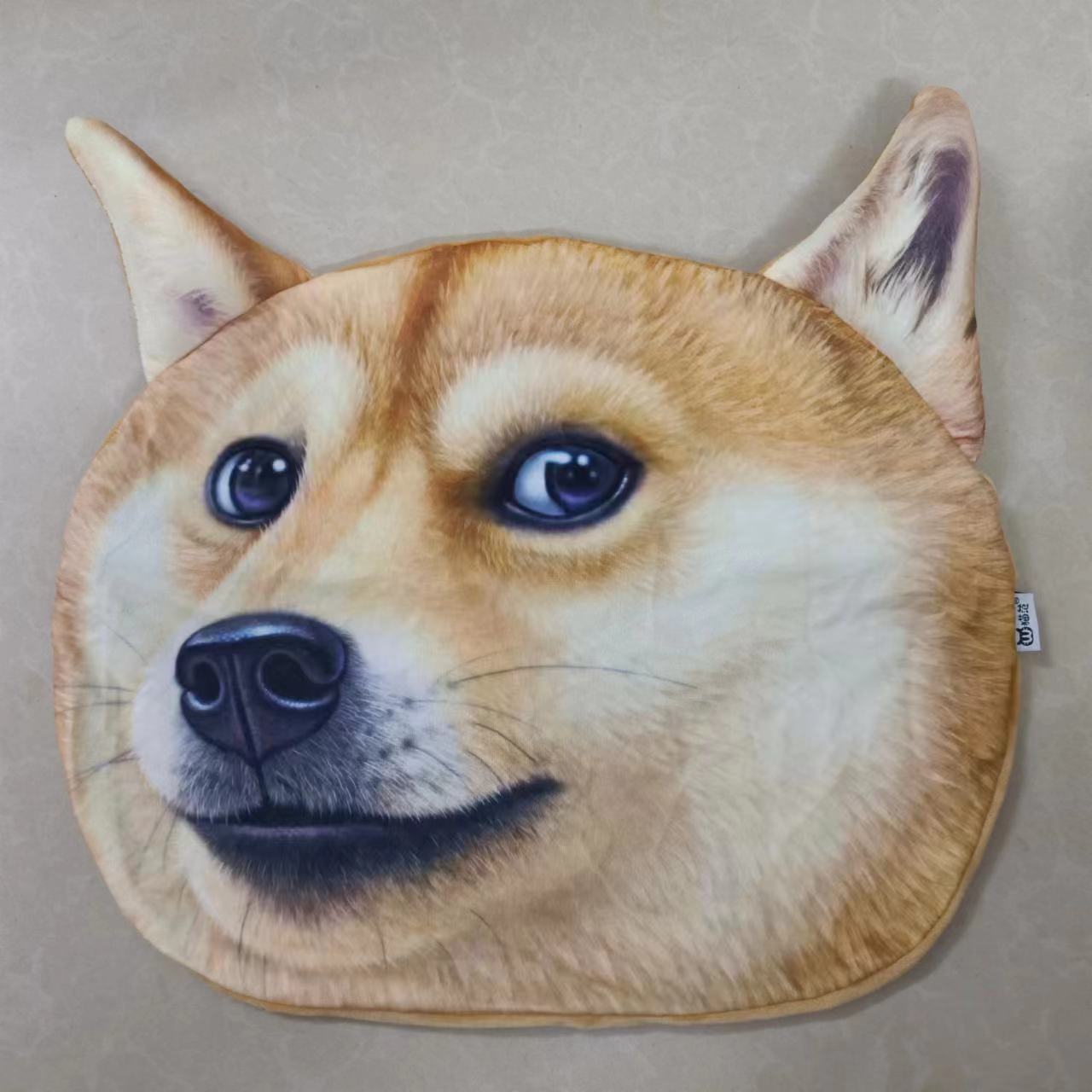 35x36 см 3D Милая подушка для сна в виде кошки, собаки, офиса, чехол для подушки, мультяшная плюшевая мягкая игрушка, детская кукла, моющаяся, для дома, дивана, автомобиля, чехол для подушки