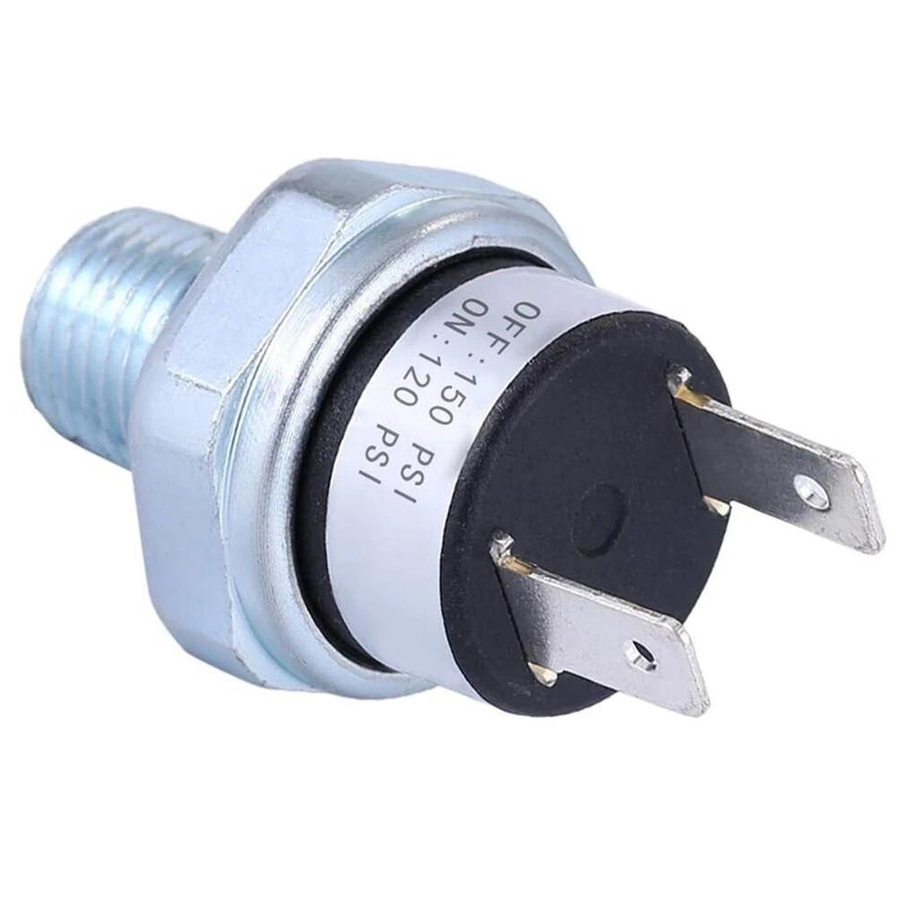 2Pcs Pressure Switch 120-150 PSI Air Compressor Pressure Switch 1/4" NPT External Thread Quick-connect For Pneumatic Systems