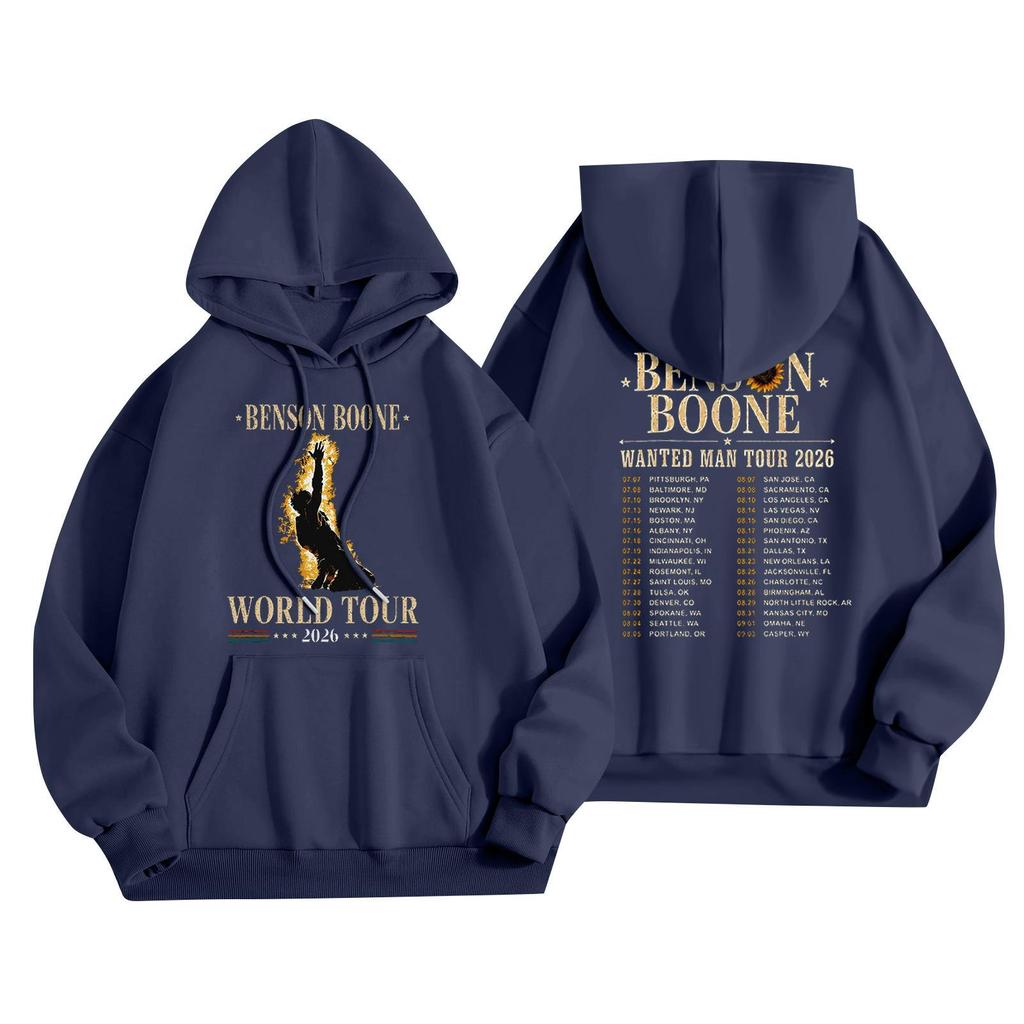 Unisex Casual Hooded Pullover Sweatshirt Long Sleeve Loose Fit Letter Print