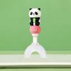 Panda-Themed Silicone U-Shaped Toothbrush with Soft Bristles for Children Ages 1-12