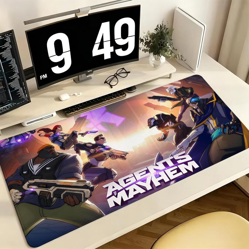 Pro ESports XXL Gaming-Mauspad Extra Groß Rutschfest Genähte Kante Tastatur Laptop Schreibtischmatte Für PC-Gamer Agents Of Mayhem